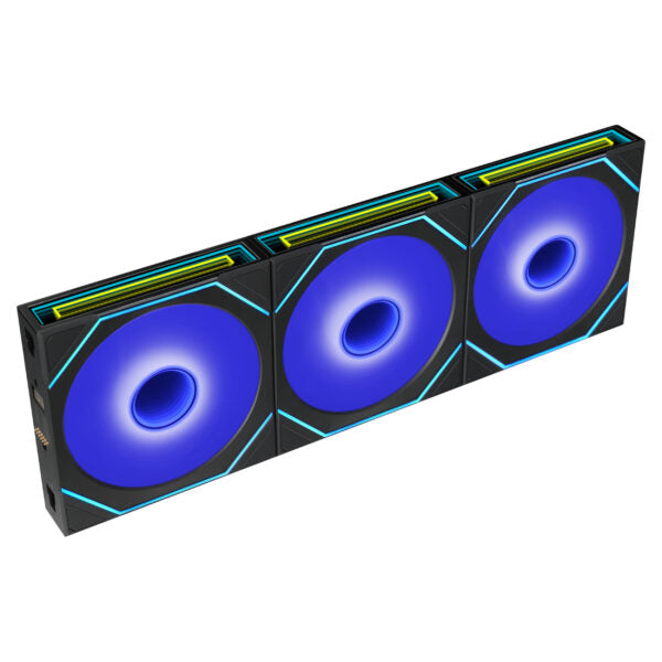 Lian Li UNI FAN SL-INF LCD FLEX 120mm Reverse Blade 3-Pack – Black