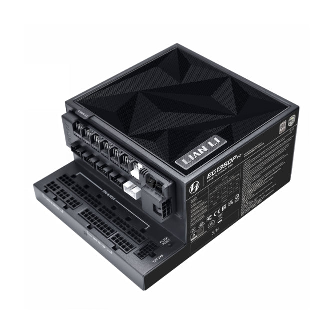 Lian Li EDGE Platinum V2 1350W ATX 3.1 PSU with EDGE Hub ADV – Black
