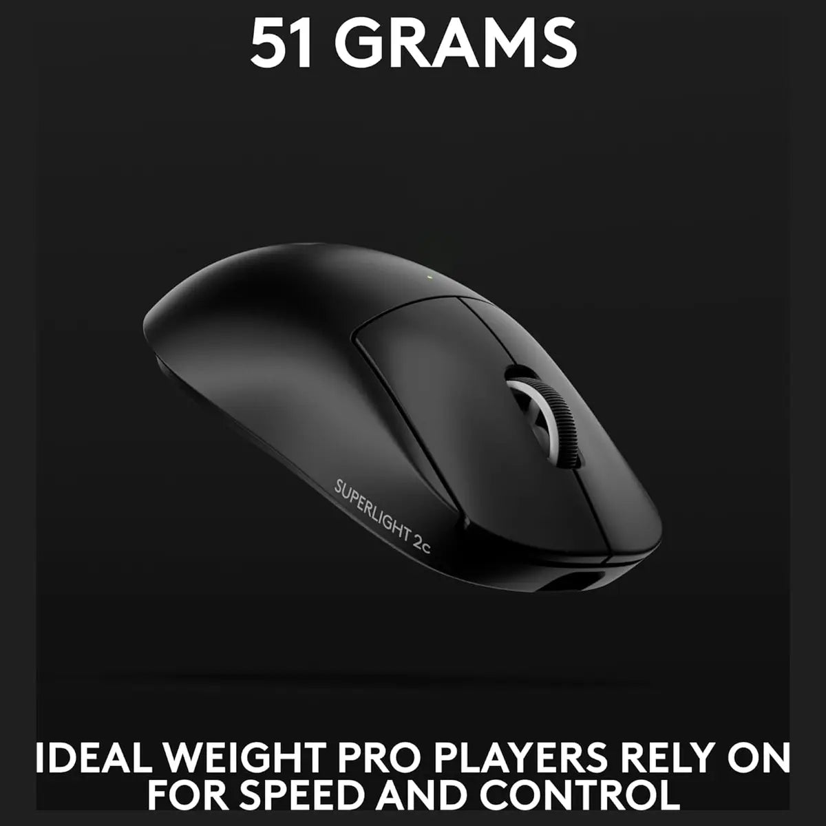 Logitech G PRO X Superlight 2c Lightspeed Gaming Mouse - Black