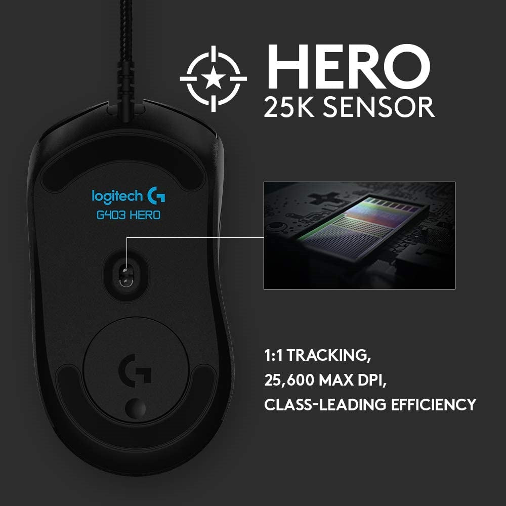 Logitech G403 Hero RGB Gaming Mouse