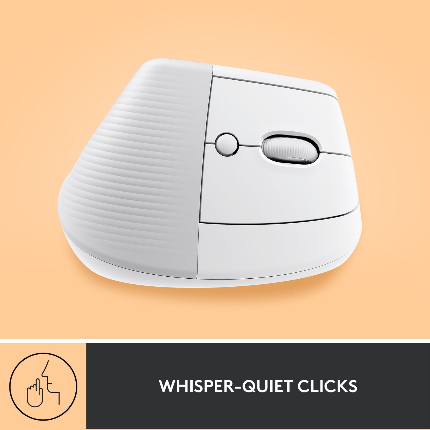 Logitech Lift Vertical Ergonomic Wireless Mouse - Off-White - PakByte  