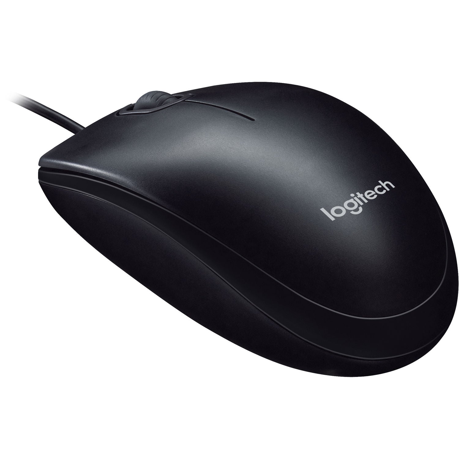 Logitech M100 Optical USB Corded Mouse – Black