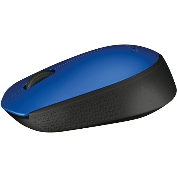 Logitech M171 Wireless Mouse, 2.4 GHz with USB Mini Receiver, Optical Tracking - Blue - PakByte Computers 