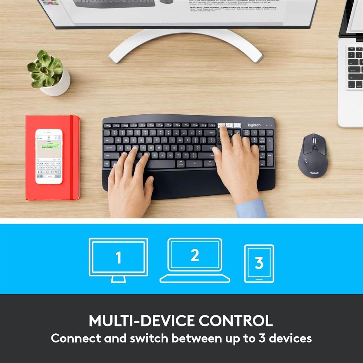 Logitech MK850 Performance Wireless Keyboard and Mouse Combo - PakByte Computers  
