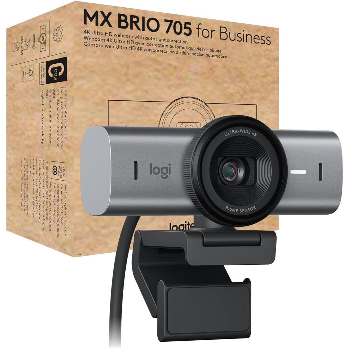 Logitech MX Brio 705 for Business 4K Webcam - PakByte Computers  