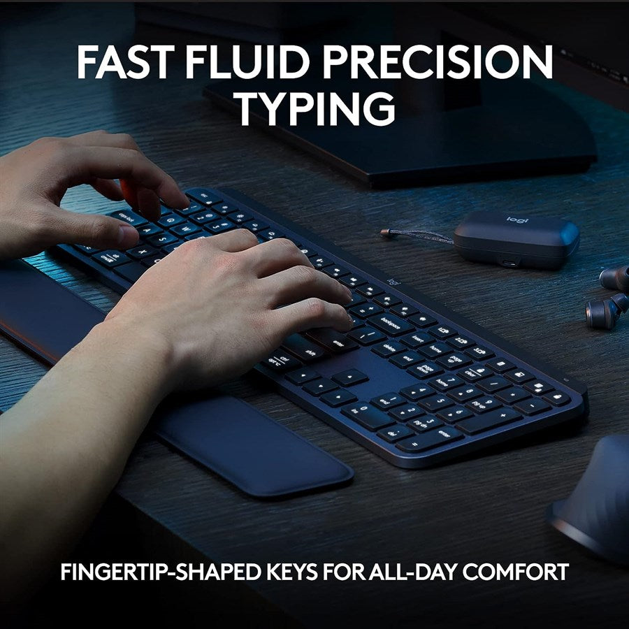 Logitech MX KEYS S Advanced Wireless Illuminated Keyboard | Graphite | 920-011563 - PakByte  