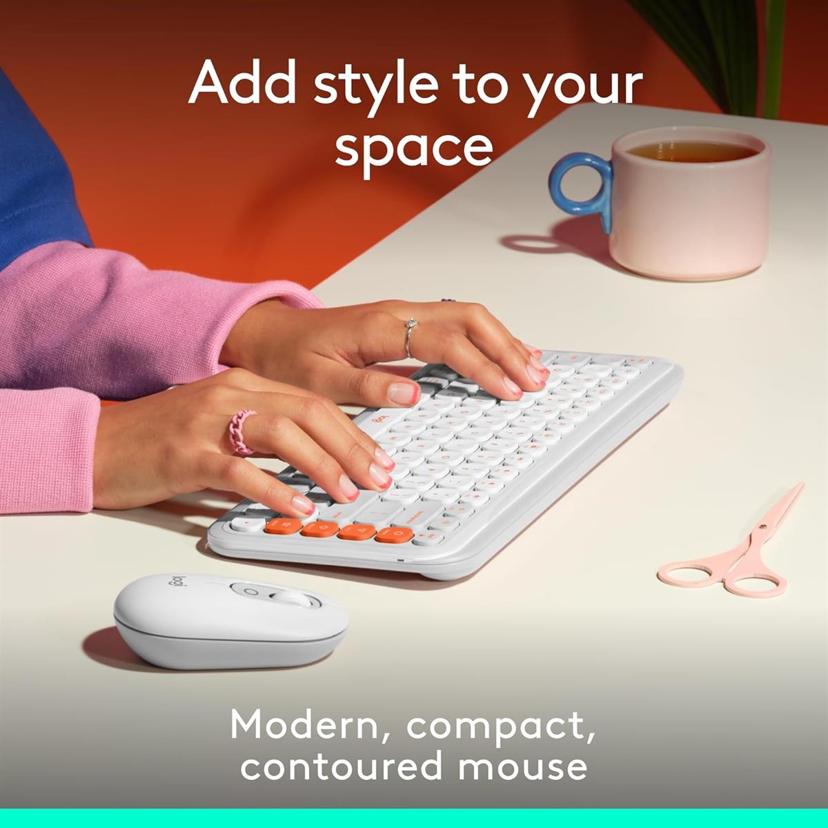 Logitech POP Mouse, Wireless Mouse - Off-White - PakByte Computers  