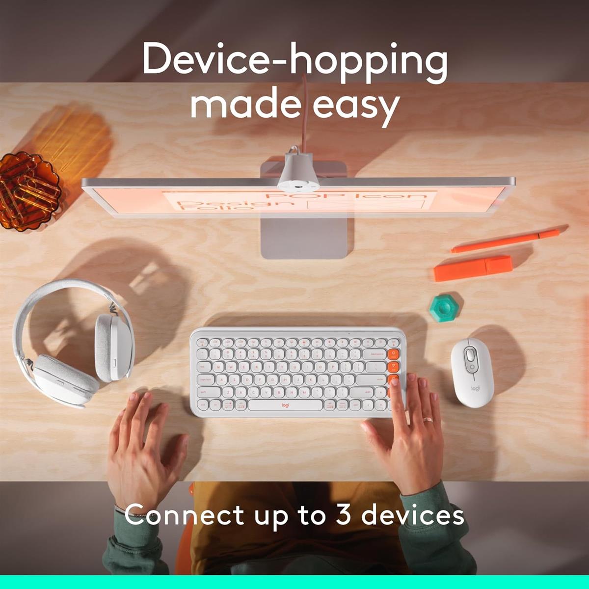 Logitech POP Wireless Mouse - Rose - PakByte Computers  