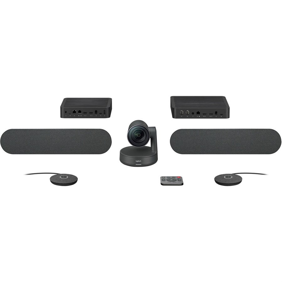 Logitech RALLY PLUS - UHD 4K Conference Camera System with Speaker and Mic Pod Set - PakByte Computers  