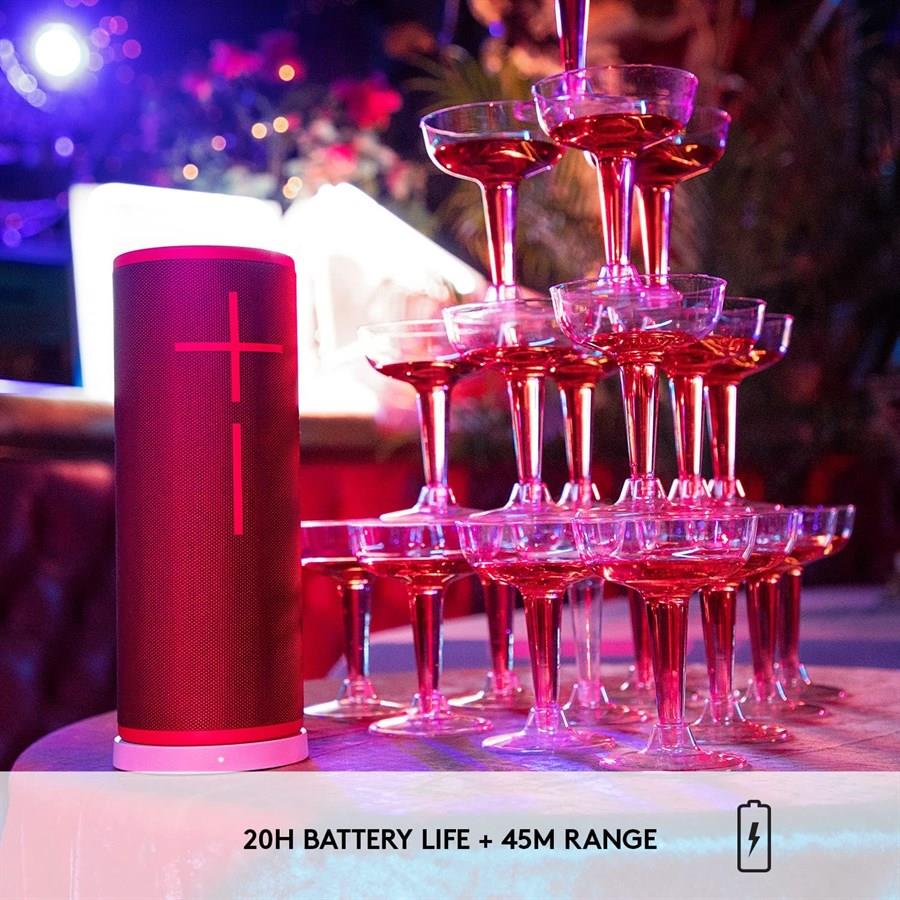 Logitech Ultimate Ears Megaboom 3 Portable Wireless Bluetooth Speaker - Sunset Red - PakByte Computers  