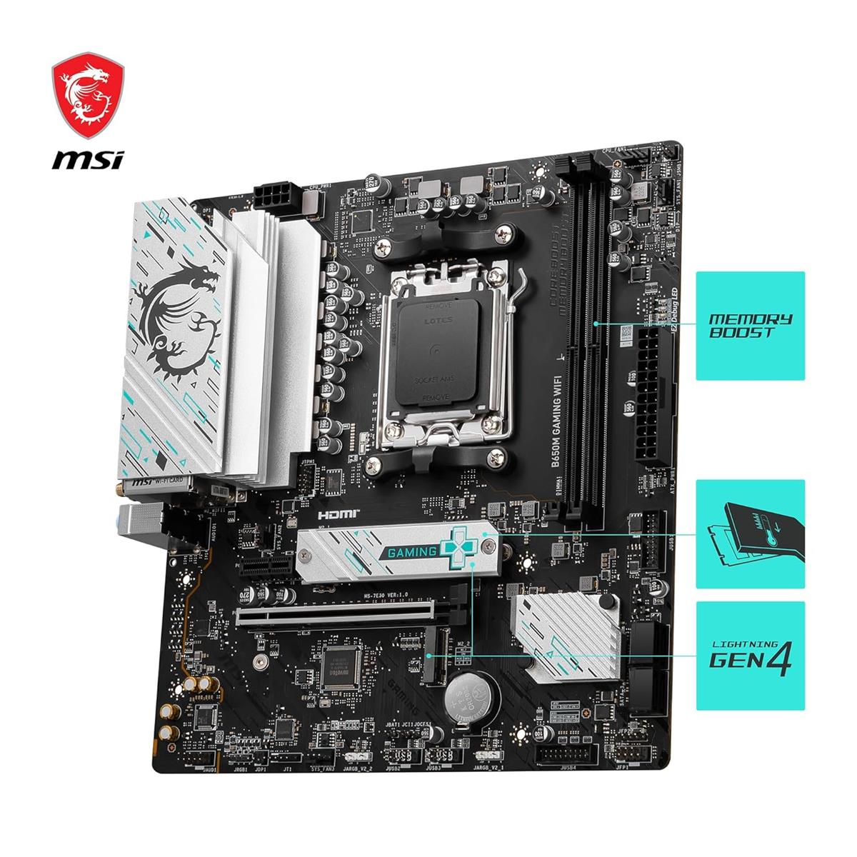 MSI B650M Gaming WIFI DDR5 Motherboard - PakByte  