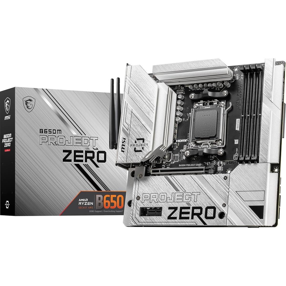 MSI B650M Project Zero Gaming Motherboard