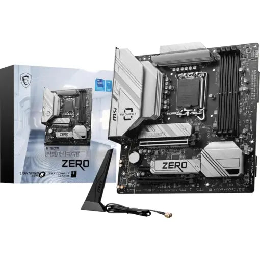 MSI B760M Project Zero Gaming Motherboard