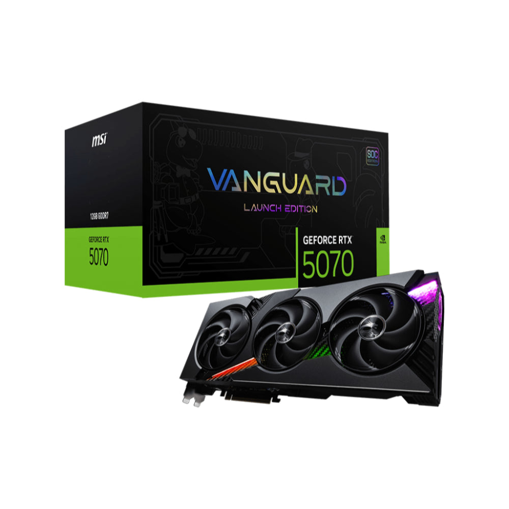 MSI Gaming GeForce RTX 5070 12G VANGUARD SOC Launch Edition Graphics Card - PakByte  