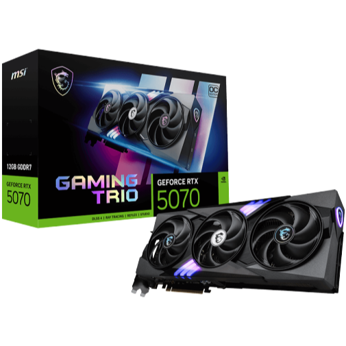 MSI GeForce RTX 5070 12G Gaming Trio OC Graphics Card - PakByte  