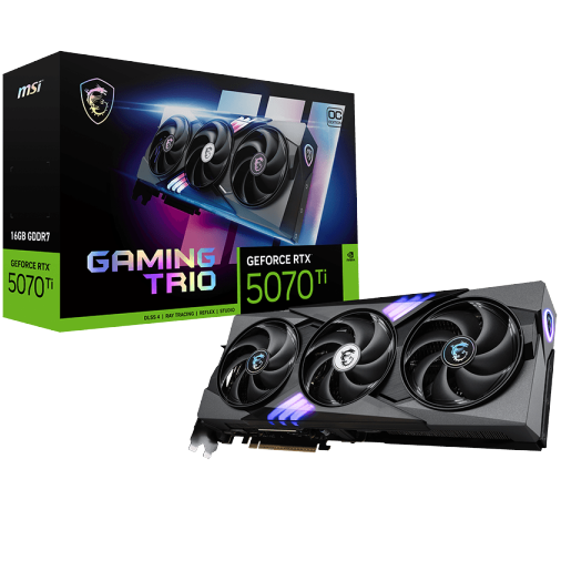 MSI GeForce RTX 5070 Ti 16GB Gaming Trio OC Plus Graphics Card