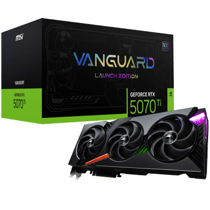 MSI GeForce RTX 5070 Ti 16GB Vanguard SOC Launch Edition Graphics Card