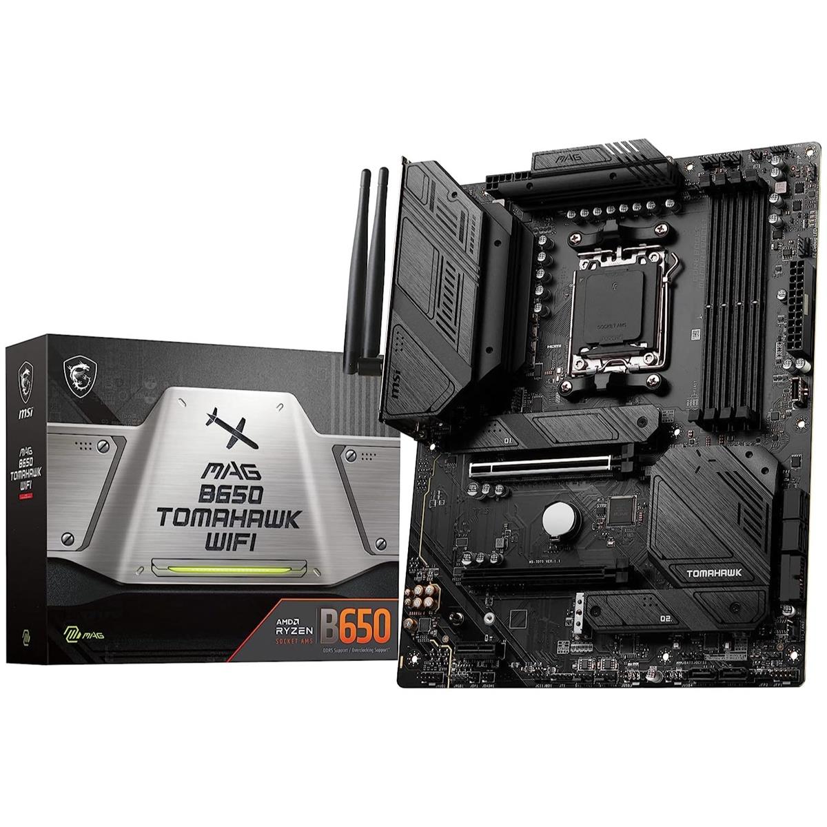 MSI MAG B650 Tomahawk WIFI DDR5 AMD AM5 ATX Motherboard - PakByte Computers  
