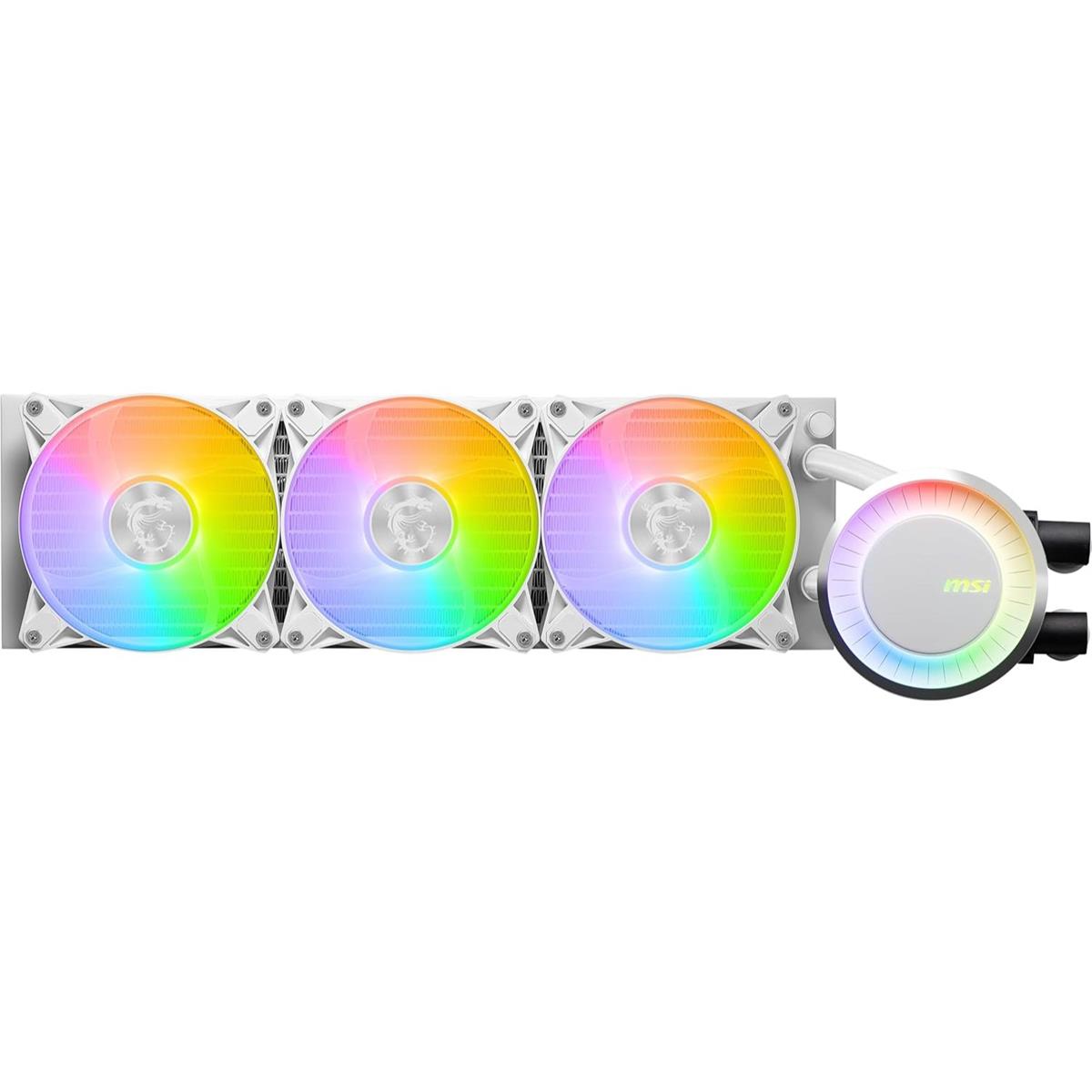 MSI MAG Core Liquid E360 White ARGB AIO 360mm Liquid CPU Cooler - PakByte  