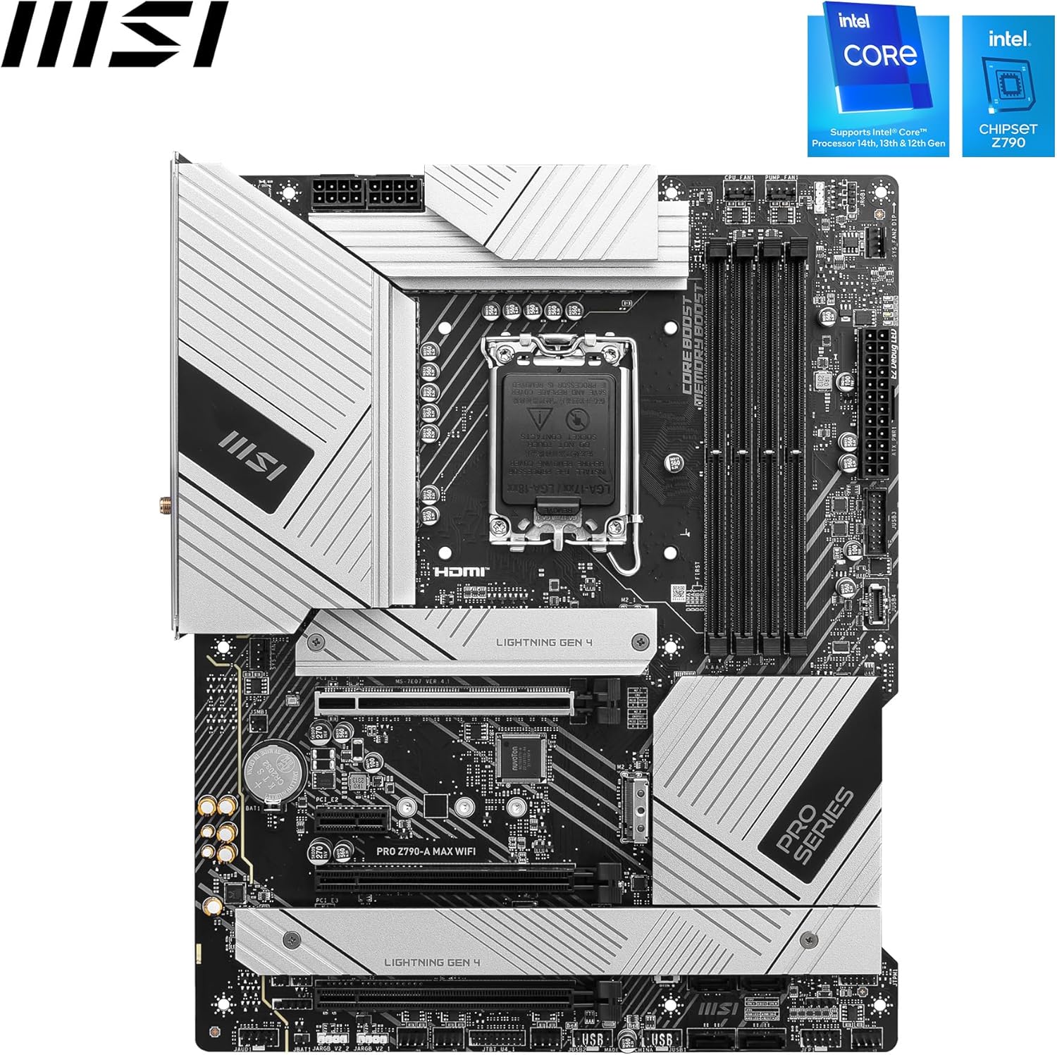 MSI PRO Z790-A MAX WiFi ProSeries DDR5 Motherboard - PakByte Computers  
