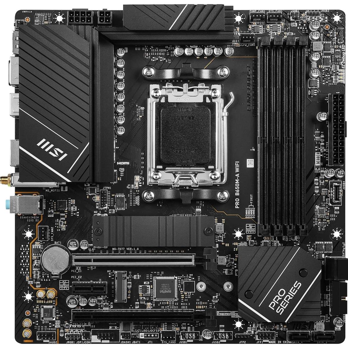 MSI Pro B650M-A Wifi DDR5 AMD AM5 microATX Motherboard - PakByte  