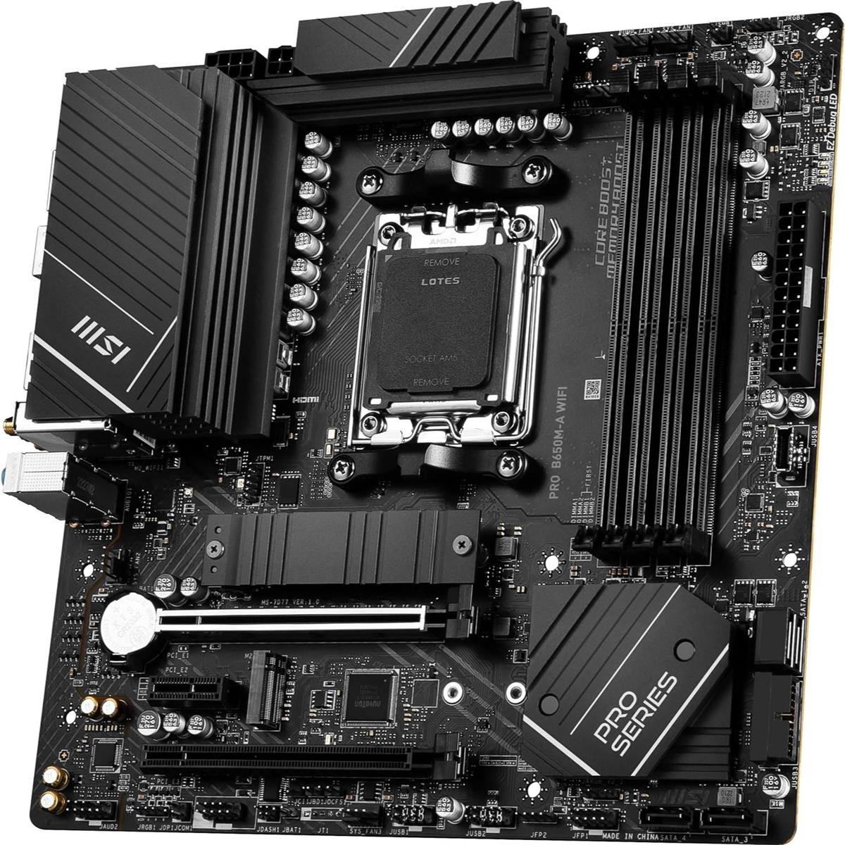 MSI Pro B650M-A Wifi DDR5 AMD AM5 microATX Motherboard - PakByte  