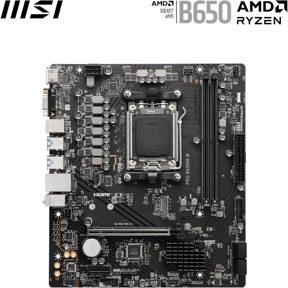 MSI Pro B650M-B DDR5 Motherboard - PakByte  