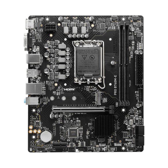 MSI PRO B760M-E DDR5 Micro-ATX LGA 1700 Motherboard - PakByte Computers 