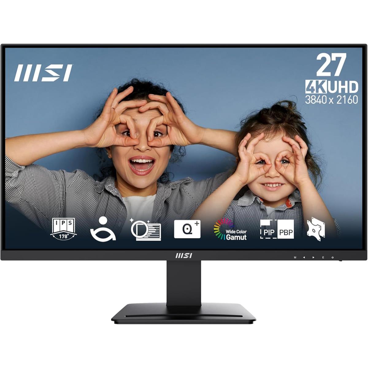 MSI Pro MP273U - 60Hz 4K UHD IPS 27" Professional Monitor - PakByte  