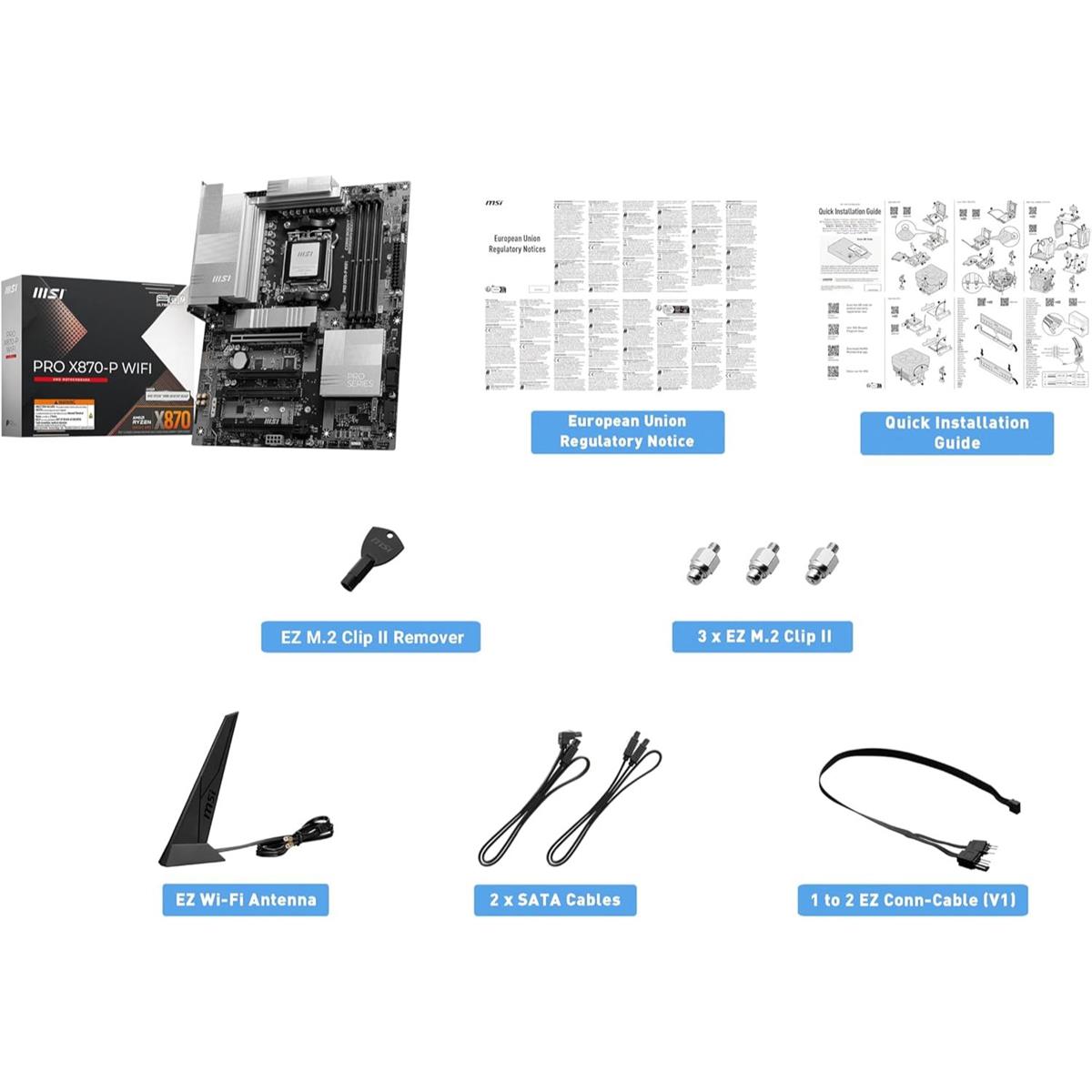 MSI Pro X870-P WiFi ProSeries Motherboard - PakByte  