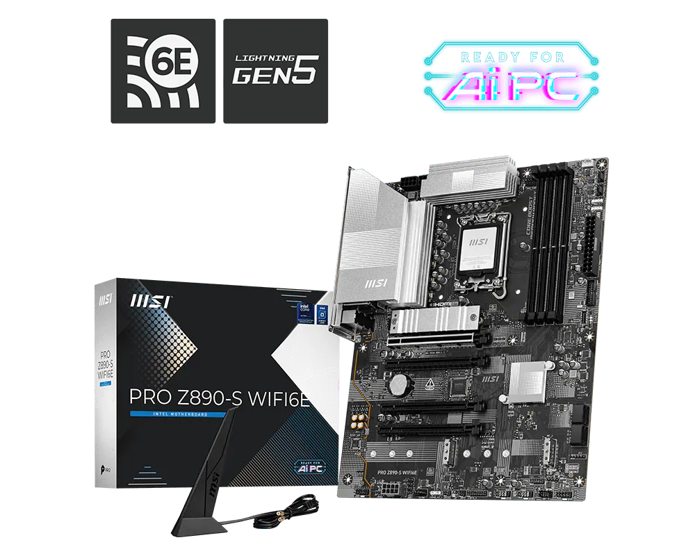 MSI Pro Z890-S Wifi6E Motherboard