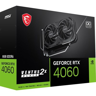 MSI RTX 4060 VENTUS 2X 0C 8GB(BLACK) - PakByte  