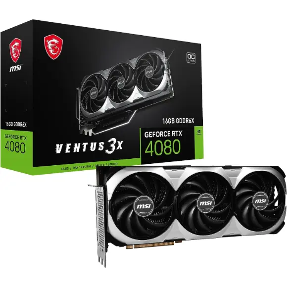 MSI Ventus 3X GeForce RTX 4080 16GB Graphics Card