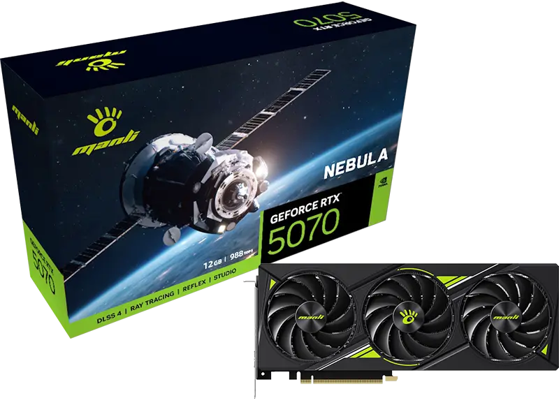 Manli Nebula GeForce RTX 5070 12GB GDDR7 Graphic Card
