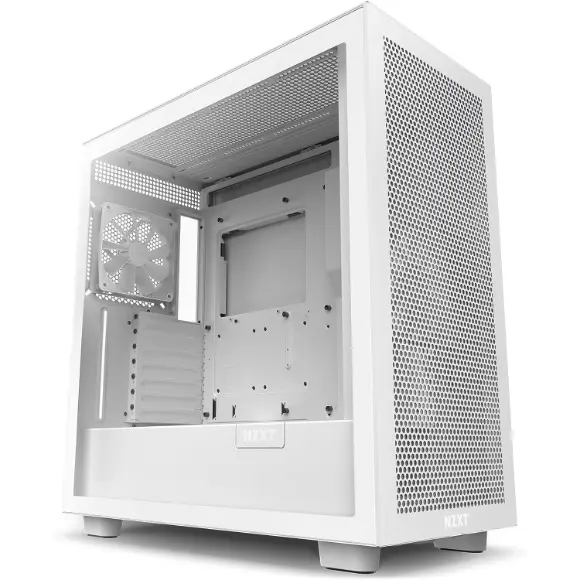 NZXT H7 Flow ATX Mid Tower PC Gaming Case - White (CM-H71FW-01)