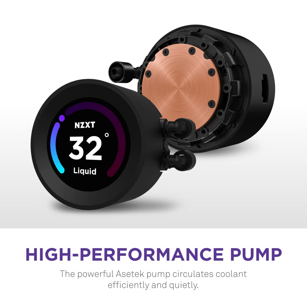 NZXT Kraken Elite RGB 360 - RL-KR36E-B1 - 360mm AIO CPU Liquid Cooler - Black - PakByte  