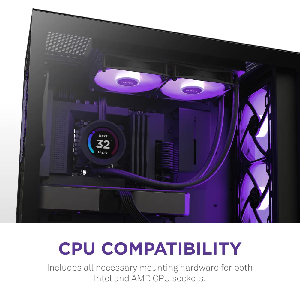 NZXT Kraken Elite RGB 360 - RL-KR36E-B1 - 360mm AIO CPU Liquid Cooler - Black - PakByte  