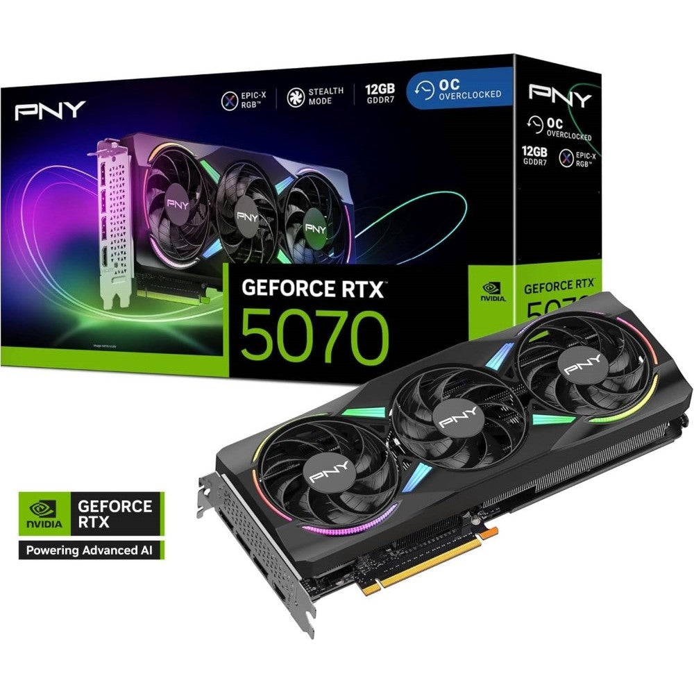 PNY GeForce RTX 5070 12GB GDDR7 Graphics Card