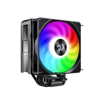 REDRAGON CC-1013 CPU Cooler With Temperature Display 12cm RGB Fan 4 Heat Pipes