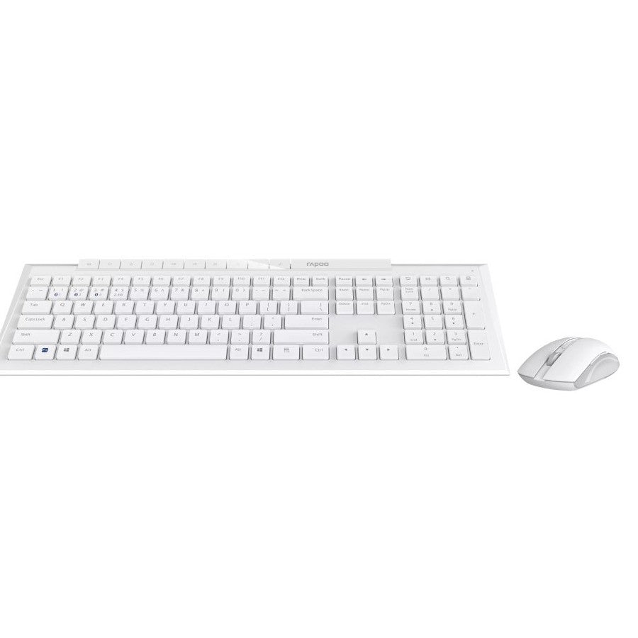 Rapoo 8210M Multi-mode Wireless Keyboard Mouse – White