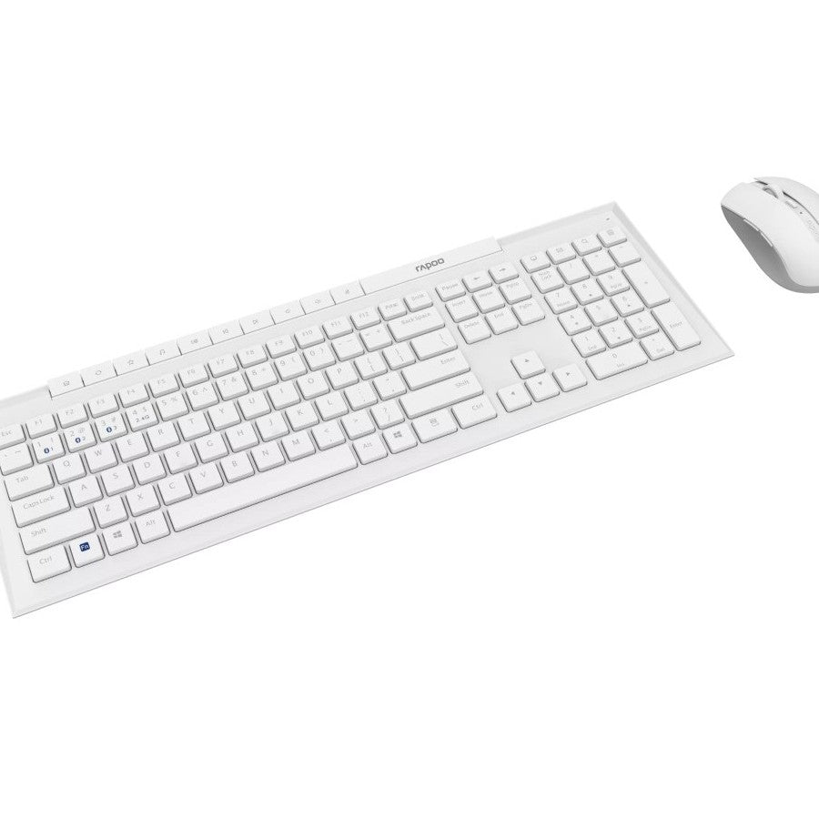 Rapoo 8210M Multi-mode Wireless Keyboard Mouse – White