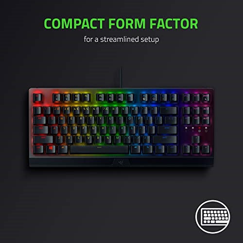 Razer BlackWidow V3 Tenkeyless TKL Mechanical Gaming Keyboard - Green Switches
