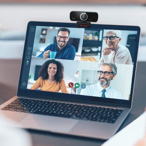 Redragon GW600 720P Webcam Dual Microphone, 360-Degree Rotation