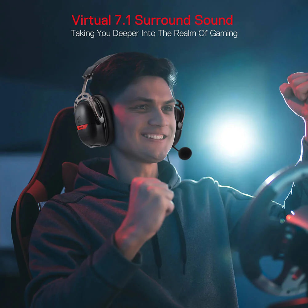 Redragon H376 AURORA USB Wired Gaming Headset - Black - PakByte Computers  