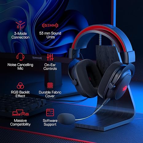 Redragon H510 PRO 3-Mode RGB Gaming Headset - PakByte Computers  