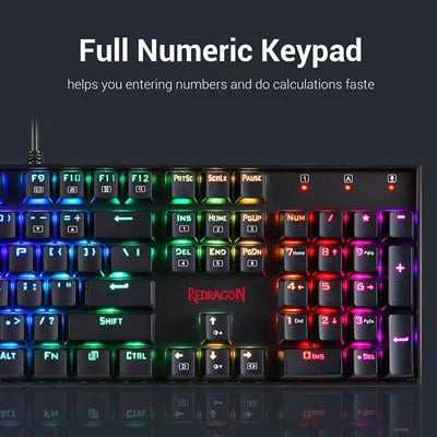 Redragon K551 RGB-1 MITRA Wired Mechanical Keyboard - PakByte Computers  