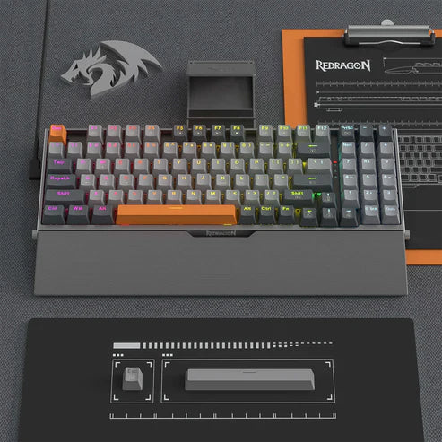 Redragon OLAF K648 90% Wired Aluminum RGB Gaming Keyboard