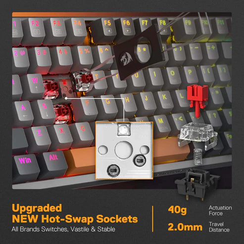 Redragon OLAF K648 90% Wired Aluminum RGB Gaming Keyboard