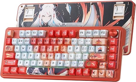 Redragon K673 Ucal Pro Anime 75% 81 Keys Wireless Gasket RGB Gaming Keyboard