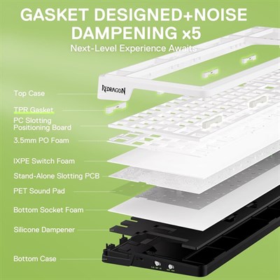 Redragon K686 Eisa Max Wireless Gasket Mechanical Gaming Keyboard